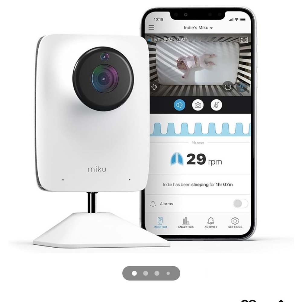 Miku smart baby monitor with cord